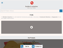 Tablet Screenshot of buildtechindustries.com